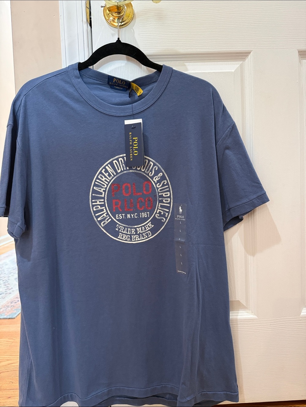 Polo by Ralph Lauren Slate Blue Graphic Crewneck Tee